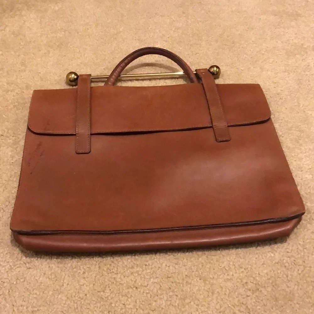 ITALIAN leather purse/briefcase